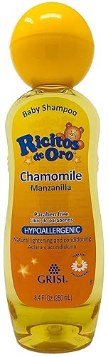 Ricitos De Oro Chamomile Baby Shampoo, Hypoallergenic Tear Free Baby Shampoo With Chamomille Extract; 8.4 Fl Oz