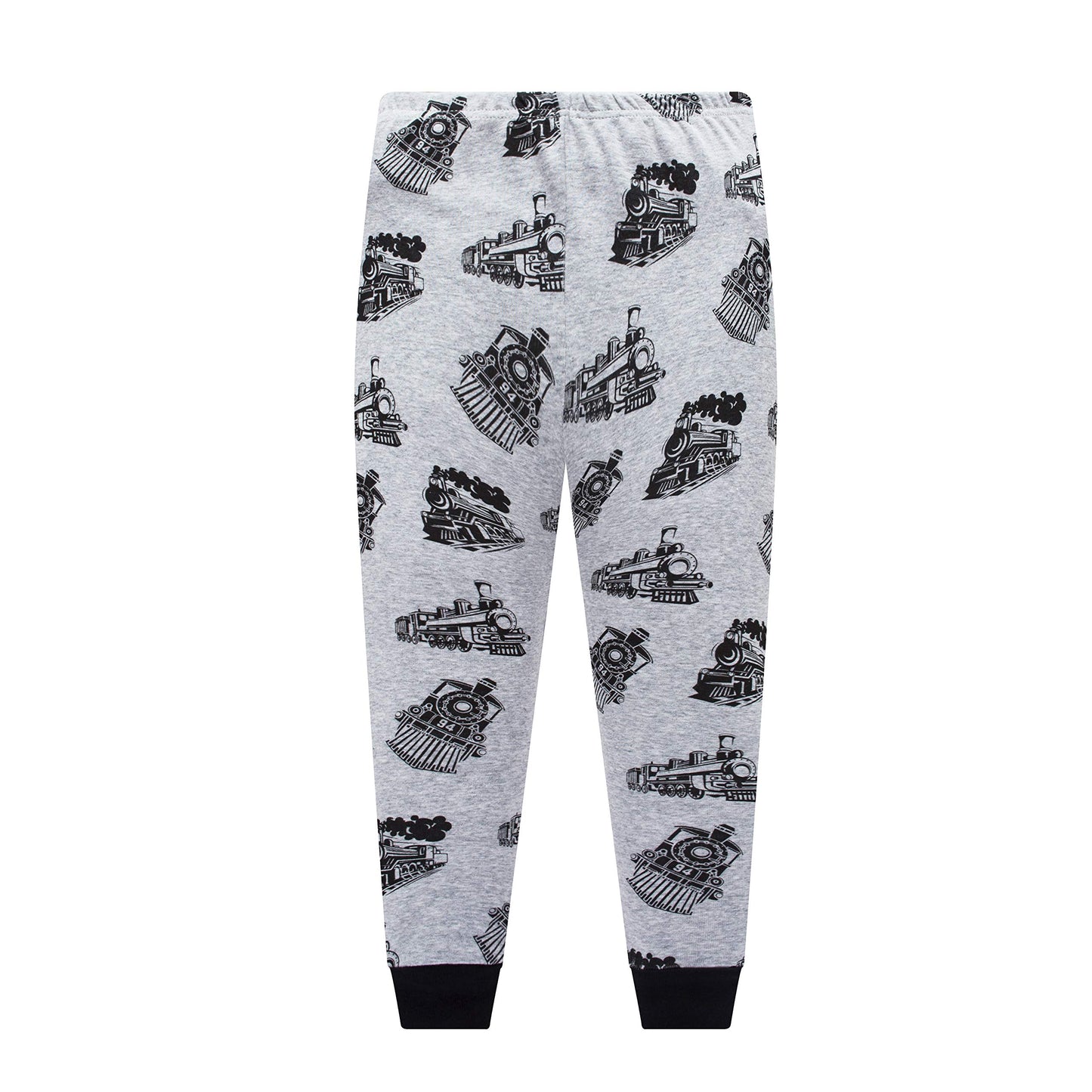 Boys Pajamas Train 100% Cotton Pjs Toddler 2 Piece Long Sleeve Sleepwear Kids Clothes Set 7T