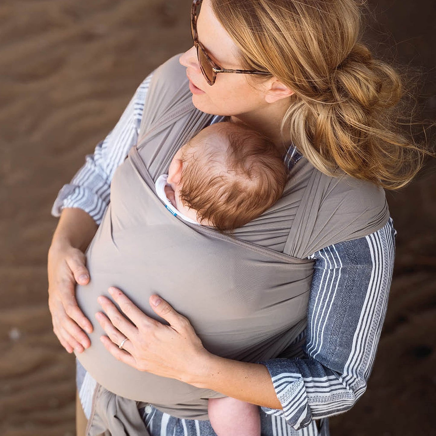 Diono We Made Me Flow, Baby Wrap Carrier, Newborn to Toddler Breastfeeding Cover, Super Stretchy, Cool & Comfortable Baby Sling,