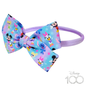 Luv Her Adorable Baby Headband Bows - Soft Elastic Hair Accessories For Girls, Printed Colorful Headbands
