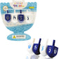 The Dreidel Company Wood Dreidel Bulk Solid Blue & White Wooden Hanukkah Dreidels Hand Painted With English Transliteration- Inc