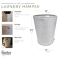 Parker Baby Nursery Laundry Hamper - Felt Storage Basket And Baby Hamper For Nursery (Gray)