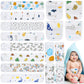 Vabean 8 Pcs Baby Infant Umbilical Cord Comfort Adjustable Cotton Belly Band For Protection, Baby Gifts For 0 To12 Months (Lovel