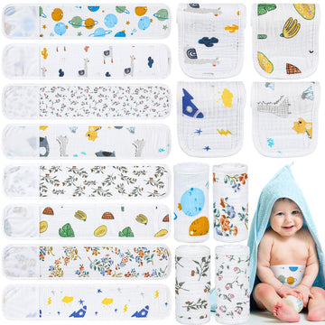 Vabean 8 Pcs Baby Infant Umbilical Cord Comfort Adjustable Cotton Belly Band For Protection, Baby Gifts For 0 To12 Months (Lovel
