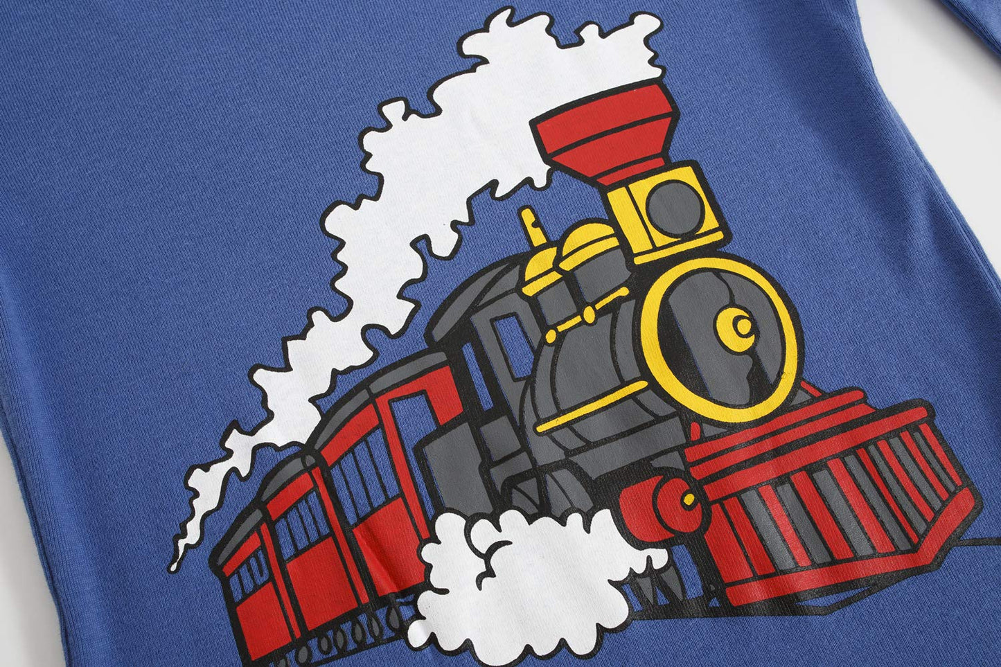 Train Pajamas For Boys 100% Cotton Train Pjs Toddler 2 Piece Long Sleeve Sleepwear Kids Clothes Set Outfits 5T