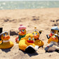 Row Boat Rubber Duck Bath Toy | All Natural, Organic, Eco Friendly, Squeaker | Imported from Barcelona, Spain