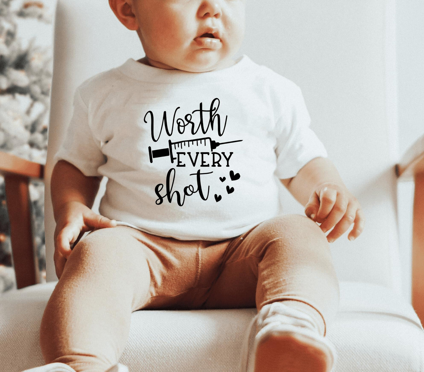 Made With Lots Of Love And A Little Science Bodysuit Ivf Baby Pregnancy Announcement Worth Every Shot Reveal Gift (0-6 Months, L