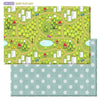 Baby Care Play Mat (Large, Playful - Country Town (Blue)) 82 x 55 Original One-Piece Reversible Rollable Waterproof Play Mat