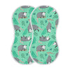 Mazeann Opossum Possum Green Burp Cloths Baby Boys Girls Absorbent Soft Cotton Burping Cloths Rags 2 Pack