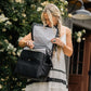 Petunia Pickle Bottom Boxy Backpack, Diaper Bag, Stylish Baby Bag, Spacious Backpack, On-The-Go Moms, Ebony