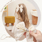 Doboi 8Pcs Baby Girls Hair Clips Fable Hair Bows Cotton Linen Bows For Girls Hair Accessories For Baby Toddlers Kids (Includes B