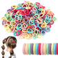 500 PCS Toddler Hair Ties, Kids Hair Ties, Baby Colorful Hair Accessories for Girls and Kids, No Damage Ponytail Holders No Crea