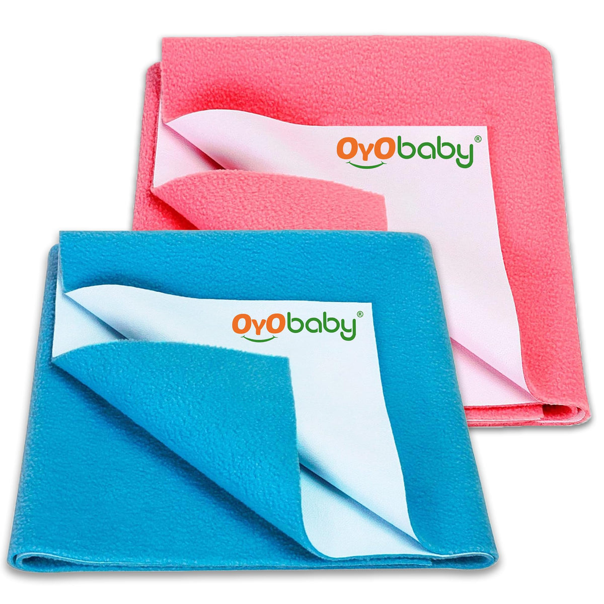 Oyo Baby Waterproof Baby Bed Protector Dry Sheets For New Born Babies | Reusable Mats | Cot & Bassinet Gift Pack (Gift Pack 2, S