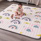 Wonday Thick Baby Play Mat,71X59 Baby Pay Mat For Floor Foldable Kids Crawling Mat For Babies 6-12 Months, Infant Baby Playpen M