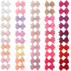 Cllot 50Pcs 2Inch Baby Hair Clips - Soft Cotton Fully Lined Tiny Baby Hair Bows Alligator Clips For Baby Girls Infants Toddlers