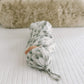 Baby Beanie Hat Top Knot Stretchy Soft'Evergreen' By Copper Pearl