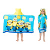 Despicable Me Minions Bath/Pool/Beach Soft Cotton Terry Hooded Towel Wrap, 24' X 50', By Franco Kids
