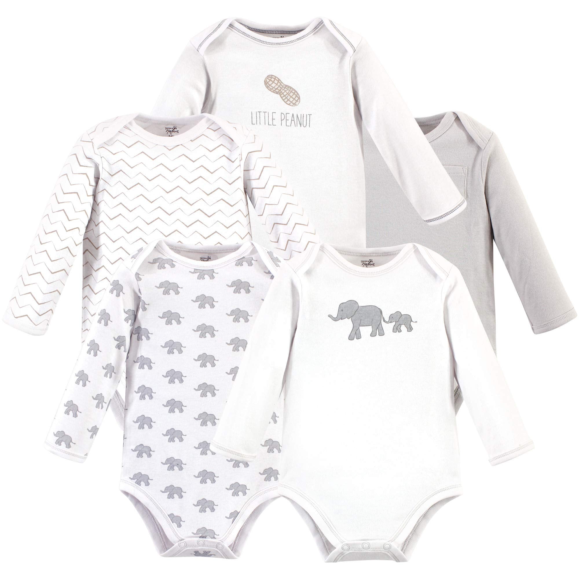 Touched By Nature Baby Organic Cotton Long-Sleeve Bodysuits, Marching – Cutebaby WBBAPB07YCLF7FC