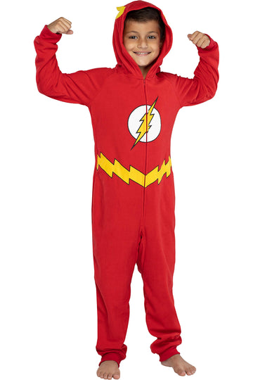 DC Comics Big Boys The Flash Superhero Costume Pajama Union Suit (2X/3X)