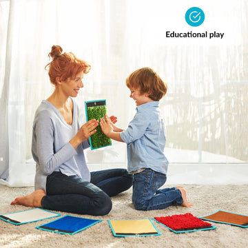 ODOXIA Sensory Mats for Autistic children  Sensory Tiles for Kids  Sensory Wall Panel  Multi-Sensory Exploration  Sensory Toys
