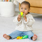 Infantino Lil Nibbles Textured Silicone Teethers, BPA-Free Baby Teething Toy, Soft, Easy to Hold, Sensory Stimulation for Infant