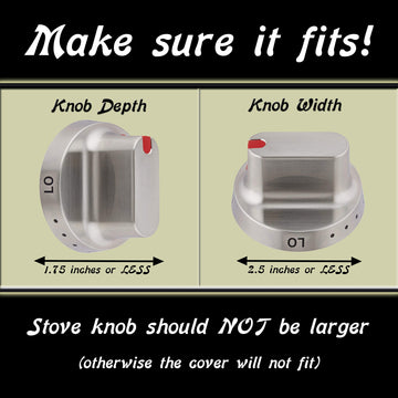 6 Pack Clear Stove Knob Safety Covers - Protect Little Kids With A Child Proof Lock For Oven/Stove Top/Gas Range - Baby/Toddler