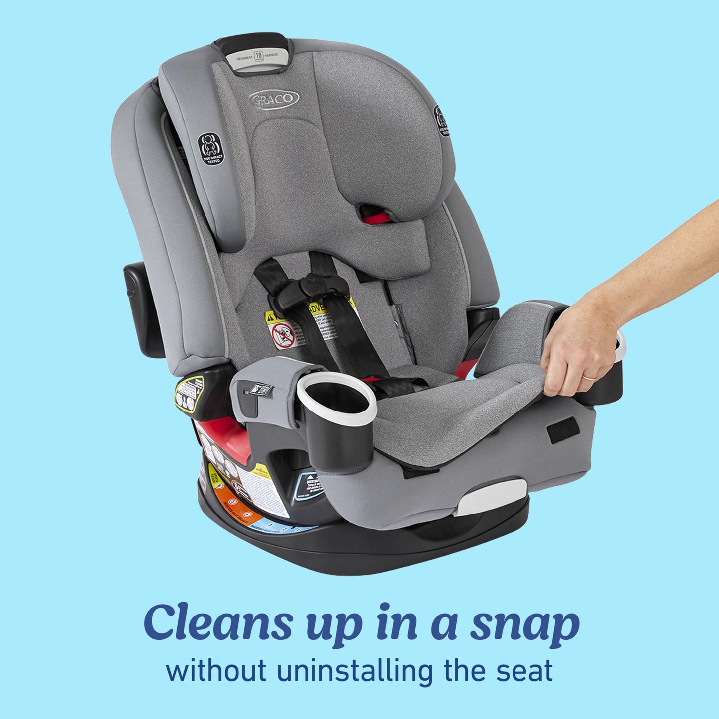 Graco 4Ever Dlx 4-In-1 Car Seat, Maven | Infant To Toddler Car Seat, With 10 Years Of Use | Rear-Facing, Forward-Facing And Boos