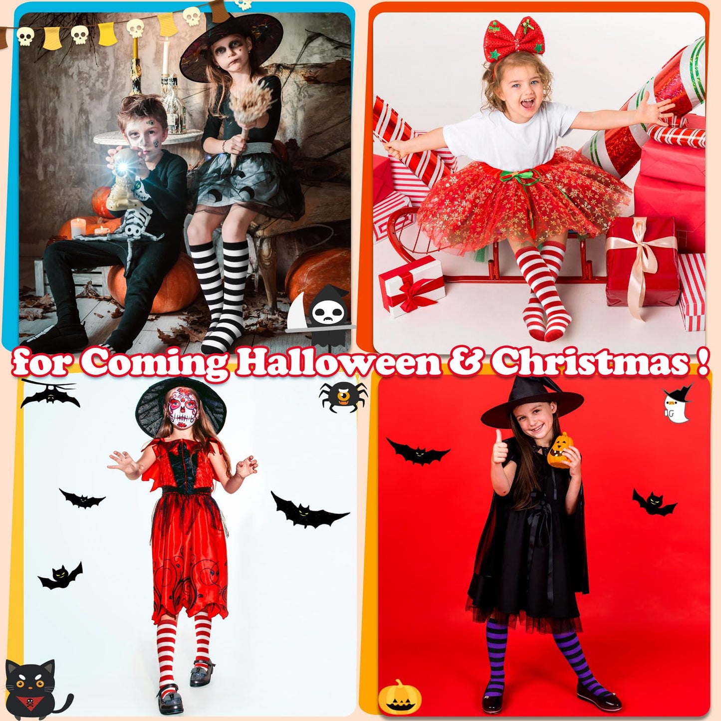 Kids Halloween Socks Toddler Halloween Socks Kids Christmas Socks Toddler Christmas Socks Girls Christmas Socks For Kids