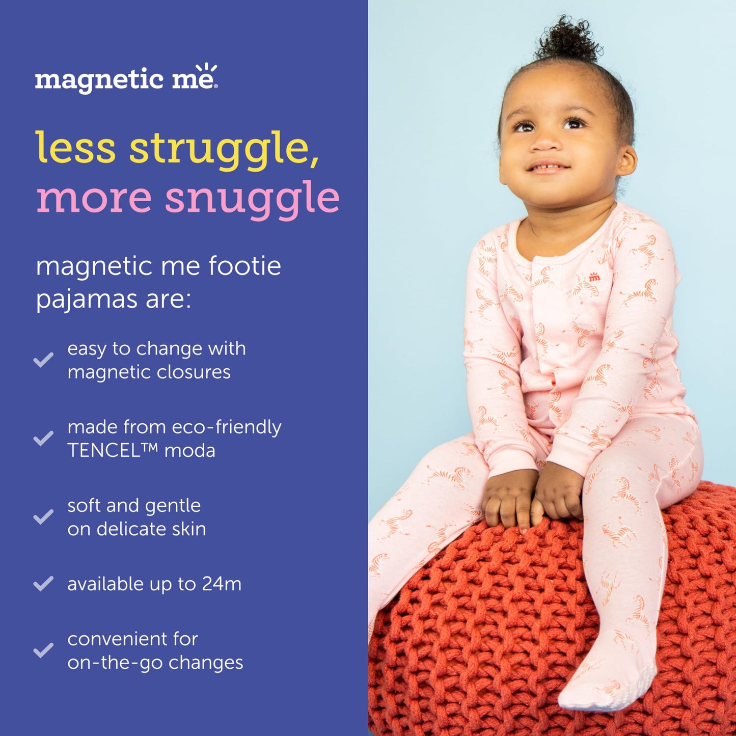 Magnificent Baby Baby Magnetic Modal Footie My Little Garden 3-6 Months