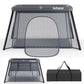 INFANS Travel Crib, Portable Baby Playpen with Removable Bassinet Soft Mattress Carry Bag, Foldable Lightweight Playard Nursery 