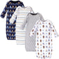 Luvable Friends Unisex Baby Cotton Gowns, Tribe, Preemie/Newborn
