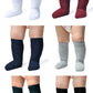 Epeius Unisex-Baby 6 Pair Pack Seamless Cable Knit Knee High Socks Infant Boys/Girls Uniform Stockings For 3-6 Months