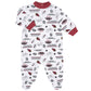 Nfl Arizona Cardinals 3 Pack Bodysuit Sleep N Play Footie Cap Registry Gift Set, Red/White Arizona Cardinals, 3-6M