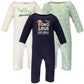 Hudson Baby Girls Cotton Coveralls Rompers, Dinosaur Explorer, 0-3 Months Us