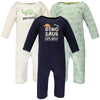 Hudson Baby Girls Cotton Coveralls Rompers, Dinosaur Explorer, 0-3 Months Us