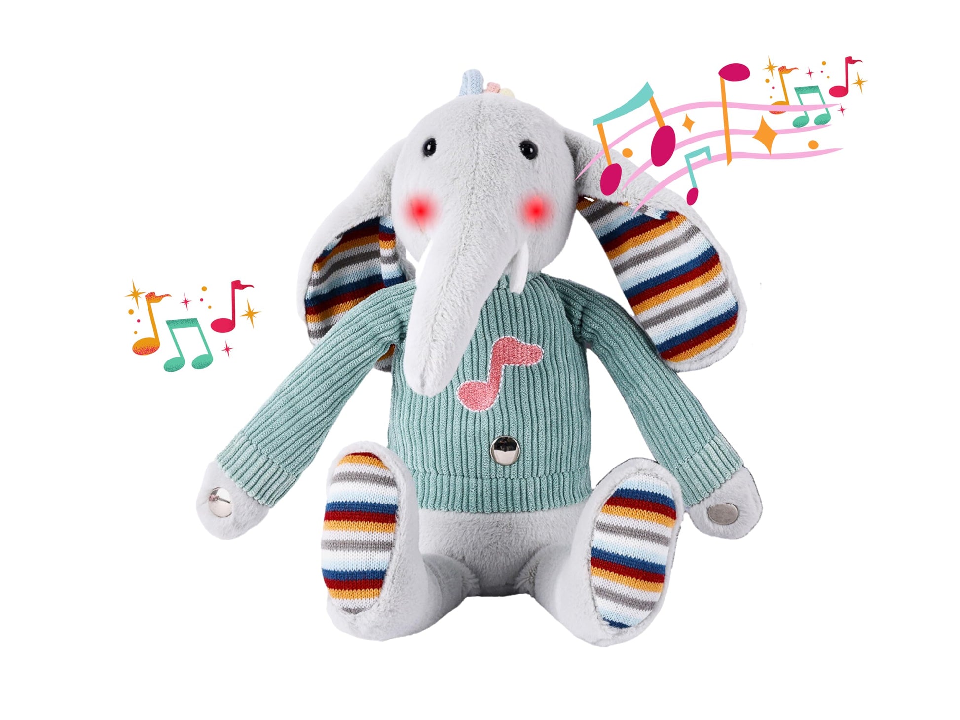 Lumio Interactive Musical Plush Toy with Lights & Sounds, Sensory Development Toy for 1-6, 6-18 Month Toddler Babies, Ideal for 