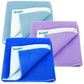 Bumpers AntiPiling Quick Dry & Absorbent Sheet Polycotton Baby Bed Protecting Waterproof Mat (Royal Blue, Violet, Light Blue, S