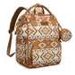 Wrangler Aztec Backpack Multifunction Baby Travel Bag with Changing Pad, Stroller Straps and Pacifier Case WG2204-91103TN