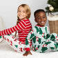 Simple Joys By Carter'S Kids' Holiday Loose-Fit Flame Resistant Fleece Footed Pajamas, Light Grey Santa/Mint Green Christmas Pri