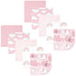 Hudson Baby Unisex Baby Flannel Cotton Washcloths 10-Pack, Girl New Elephant, One Size