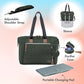 Dikaslon Diaper Bag Tote, Large Travel diaper tote for Mom and Dad, Multifunction baby tote bag for Boys and Girls with Pacifier
