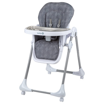 Safety 1St High Chairs For Babies And Toddlers, 3-In-1 Grow And Go With Tray And Adjustable Seat, Monolith