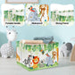 Clastyle Friendly Animals Party Nursery Storage Bins For Toys Books Rectangle Elephant Koala Monkey Safari Storage Basket Kids C