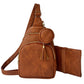 Purple Finch Mini Sling Crossbody Diaper Bag Backpack