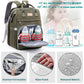 Lexiroman Diaper Bag Backpack, Large Capacity Multifunction Baby Bag With Changing Pad For Boy Girl, Travel For Moms Dads, Baby