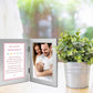 Poetry Gifts Will You Be My Godparents From Baby Girl Godchild, Add 4X6 Photo To Double Frame
