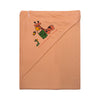 SkinCo Beauty Hooded Towel Orange, 75 x 70 cm, 100% Bio Washed Combed Cotton