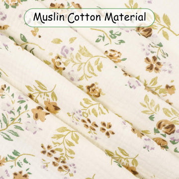 Muslin Nursing Cover For Baby Breastfeeding, Breathable 100% Cotton Privacy Nursing Covers, Multi Use Car Seat Stroller Cover (F