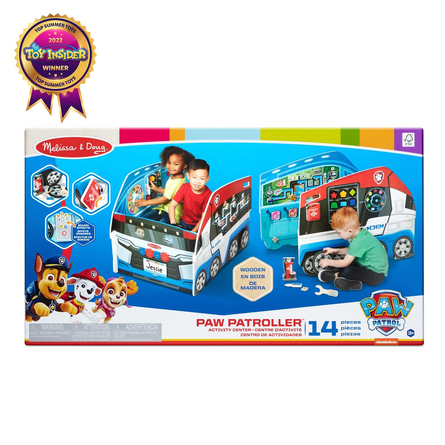 Melissa & Doug Paw Patrol Wooden Paw Patroller Activity Center Multi-Sided Play Space - Fsc Certified