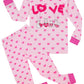 Kikizye Baby Girls Valentine'S Day Pajamas Kids Pink Bunny Easter Pajamas Cotton Pjs Toddler Rabbit Sleepwear Size 18-24 Months